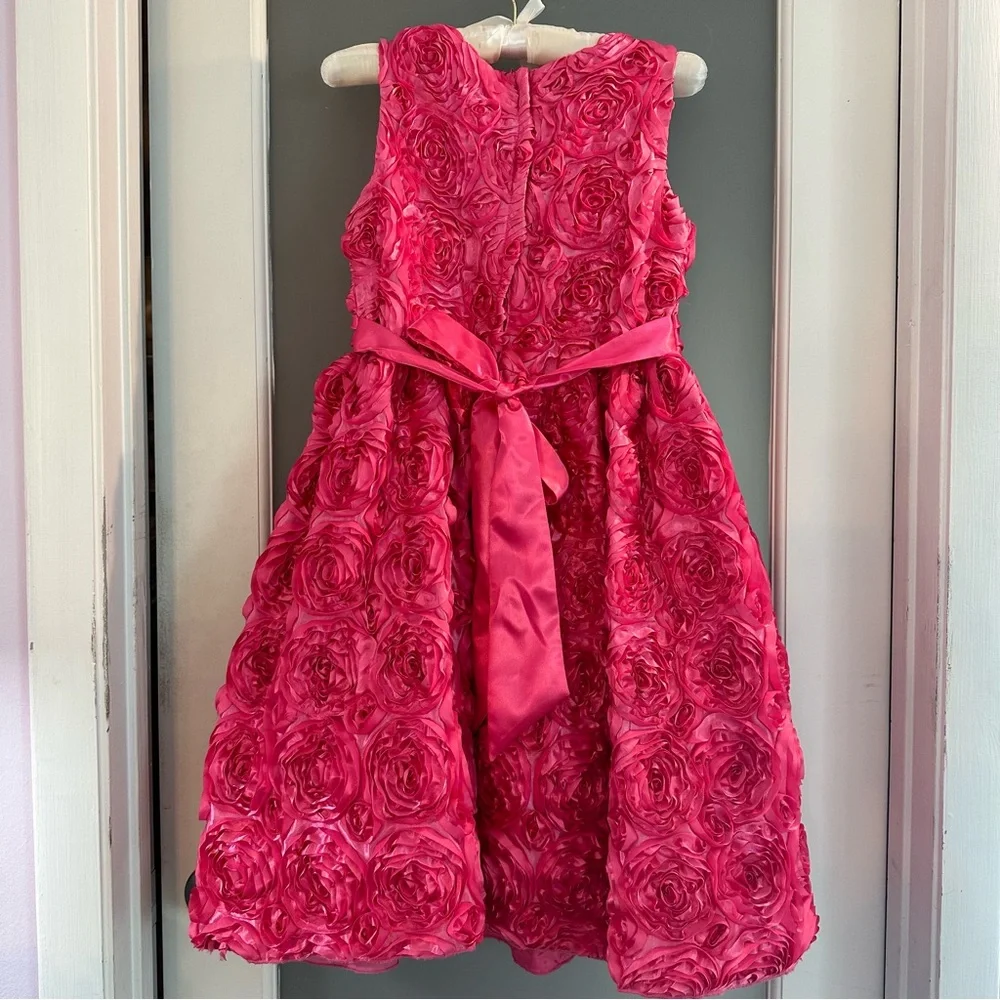 American Princess Pink dress with Rose embellishments